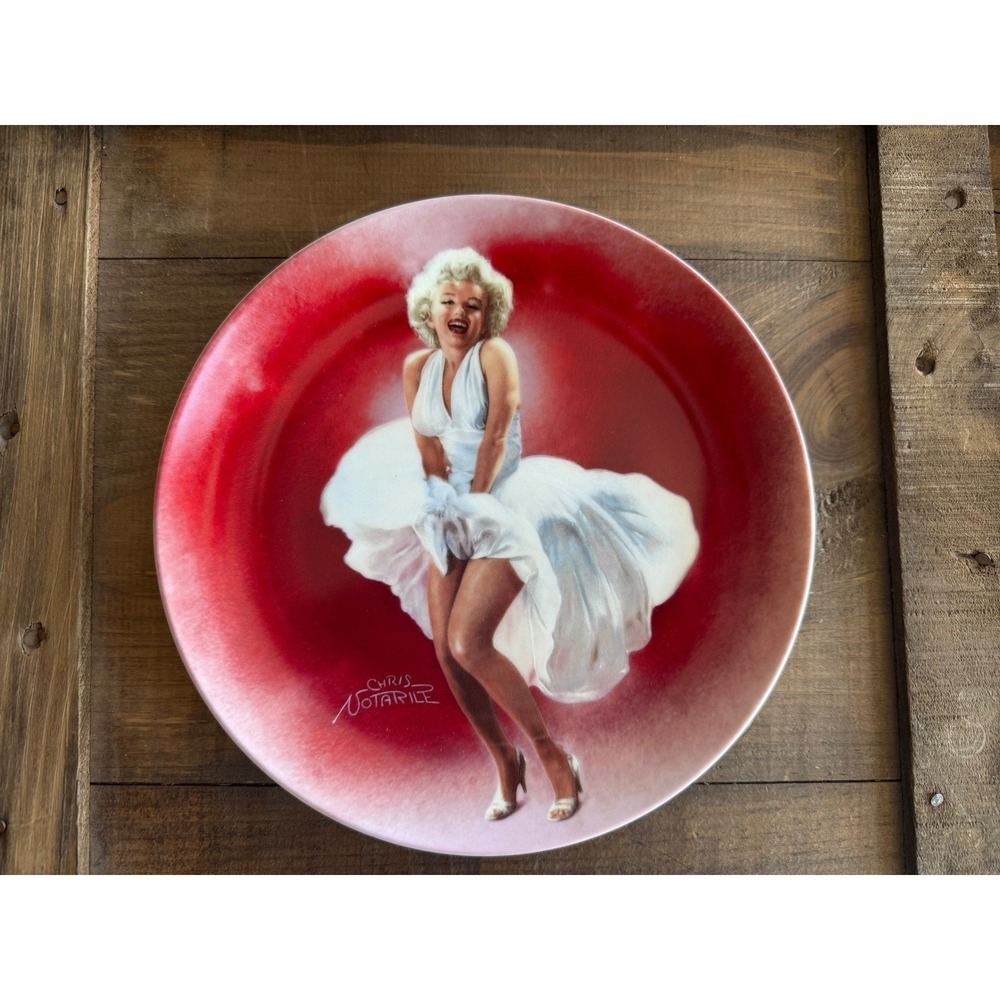 Marilyn Monroe The Seven Year Itch Collector Plate Delphi 1990 Limited Edition‎